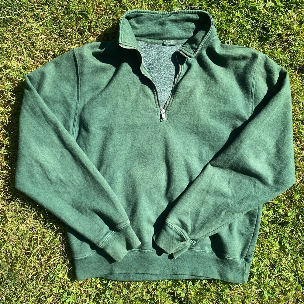 John Galt Green Half Zip-up